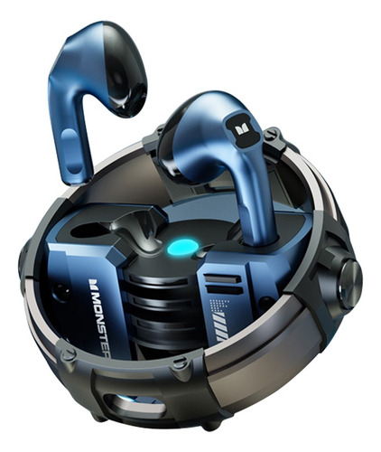 Audífonos Monster Airmars Xkt10 Con Bluetooth 5.2, Azul