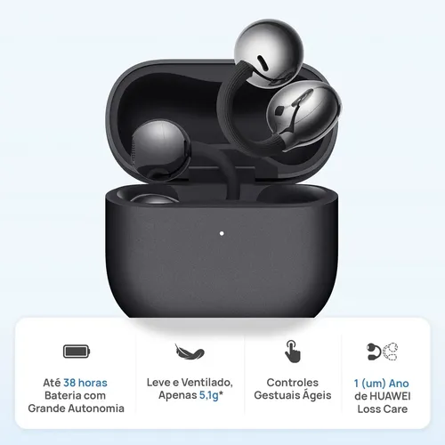 Fone De Ouvido Sem Fio Huawei Freeclip 2 C-bridge Design
