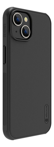 Funda Nillkin Frosted Shield para iPhone 14 normal 6.1, color negro