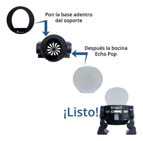 Soporte Para Alexa Echo Pop Tipo Androide Impremli