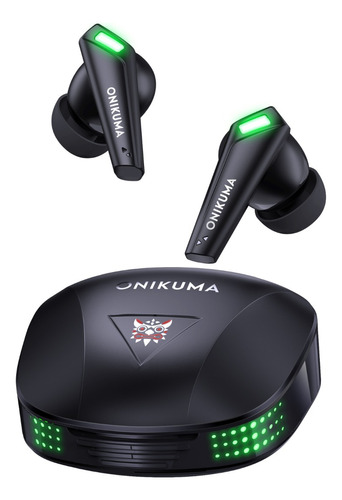 Fones de ouvido Bluetooth Onikuma T308, cor preta