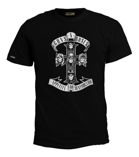 Imagen 1 de 1 de  Camiseta Appetite For Destruction Guns N' Roses Rock Eco 