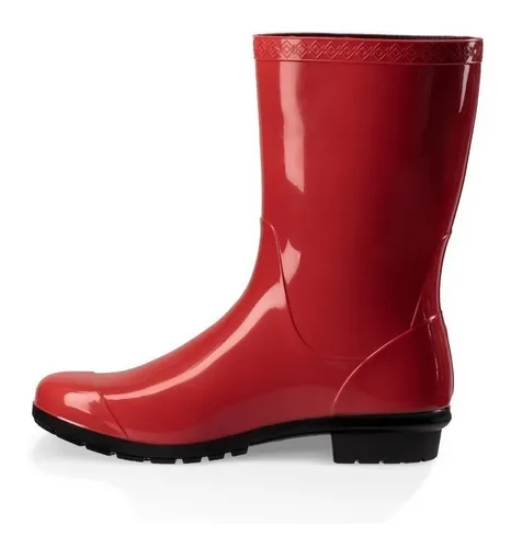 Botas De Goma Cortas Lluvia Mujer Ugg Impermeables