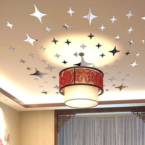Espejos Acrílicos En Forma De Estrella 3d Para Pared