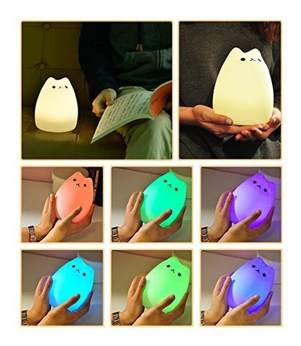 Imagen 4 de 7 de Scopow Silicone Led Portatil Sonrisa Luz De Noche Para Niño