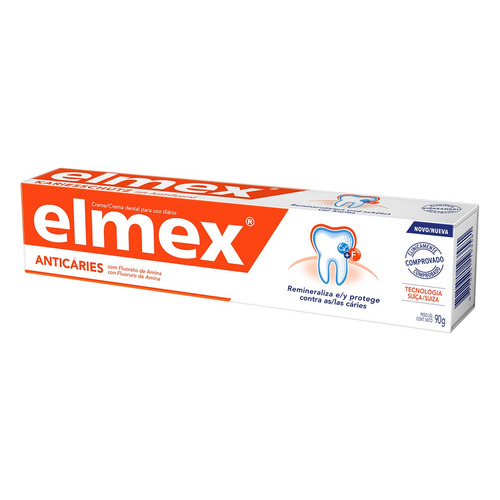 Imagen 2 de 5 de Pasta dental Elmex Anticaries en crema 90 g
