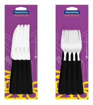 Comprar Juego de cubiertos Tramontina Set x24 Cubiertos New Kolor negro - 24