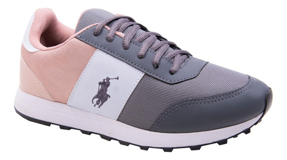 tenis polo feminino rosa