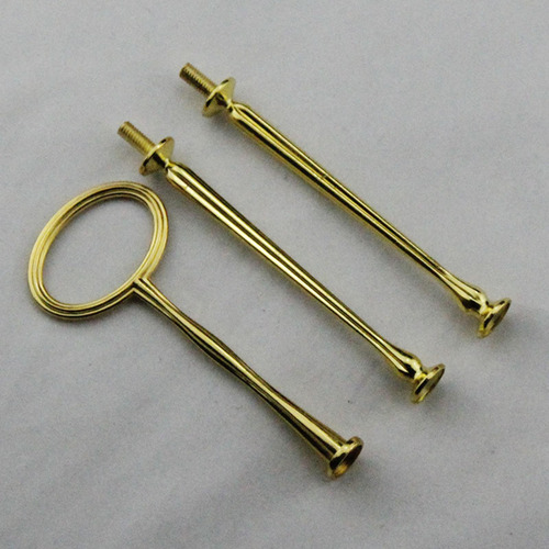 Mango Para Soporte De Pastel, Varilla De Hardware, Dorado