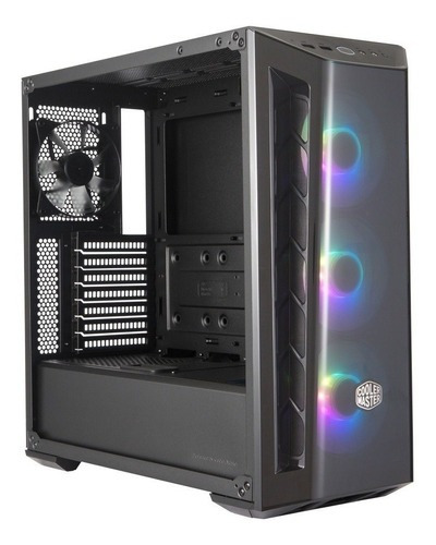 Gabinete Cooler Master Masterbox Mb520 Argb Cristal Templado Color Negro