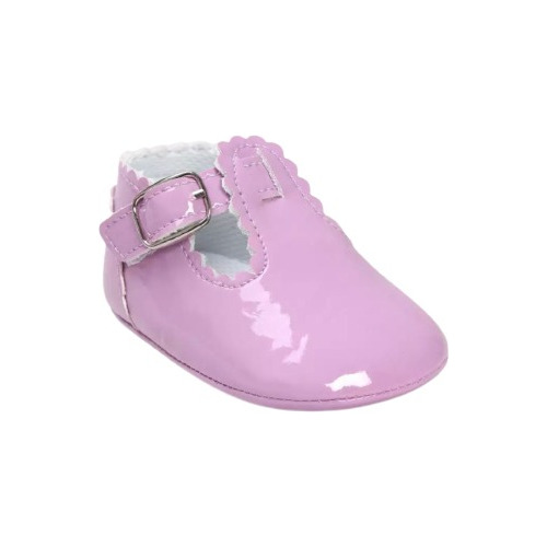 Zapatos De Charol Para Bebé, Diseño Liso, En 7 Colores
