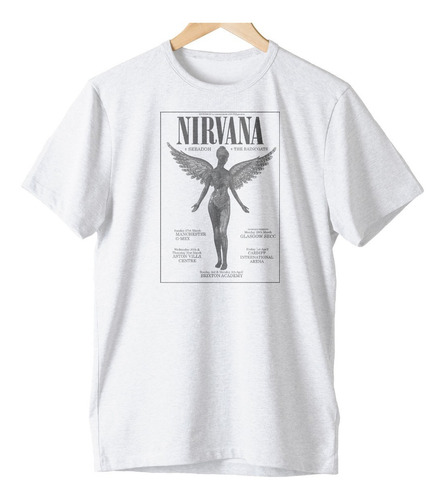Camiseta Algodão Kurt Cobain Nirvana Rock Grunge Retro