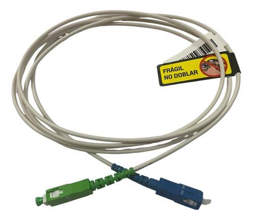 Jumper De Fibra Óptica Sc/apc Sc/upc Módem Telmex Blanco