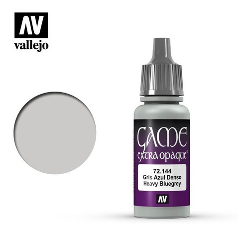 Colores Pinturas Acrilicas Game Color Vallejo Modelismo 17ml Color 72144 Extra Opaco Gris Azul Denso- Heavy Bluegrey