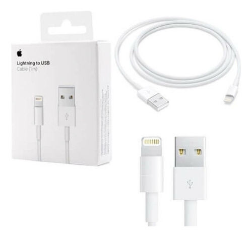 Cable Apple Lightning A Usb 1m - Blanco