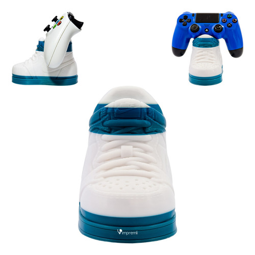 Soporte Para Control Tipo Zapatillas Impremli Color Blanco/azul