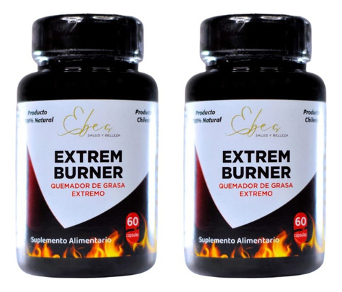 Pack 2 Extrem Burner  Quemador De Grasa Extremo