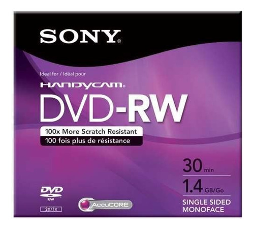 Mini Dvd-rw (regrabable) Marca Sony
