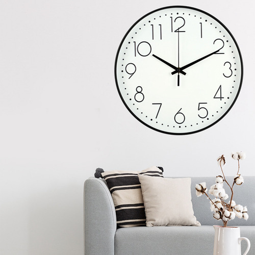 Reloj De Pared De Silenciar Grandes Números Para Oficina