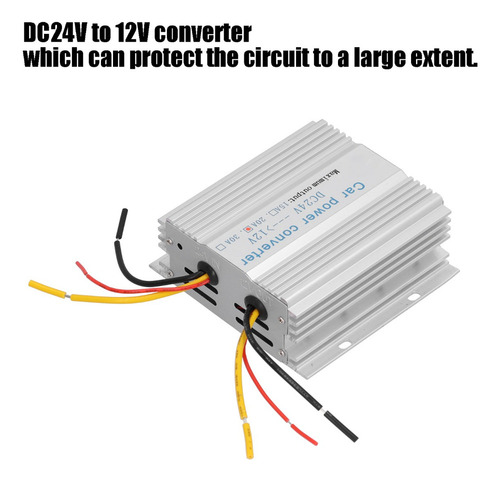 Convertidor Reductor De Voltaje Alimentación De 24v A 12v Cc