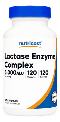 Complejo Enzimático De Lactasa Nutricost 120 Caps.