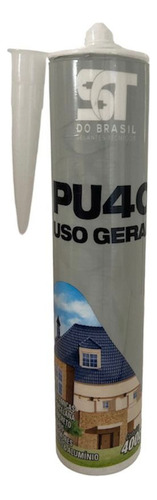 Selante Silicone Pu40 Uso Geral Pias Esquadrias Rufos 400g Cor Branco