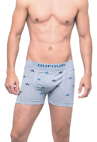 Pack X6 Boxer Calzoncillo Sin Costura Algodón Dufour 11789