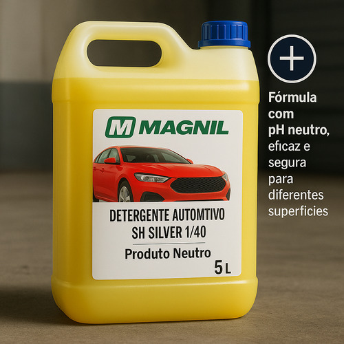 Shampoo Automotivo Cremoso Concentrado Limpeza Profunda 5 Litros - Magnil