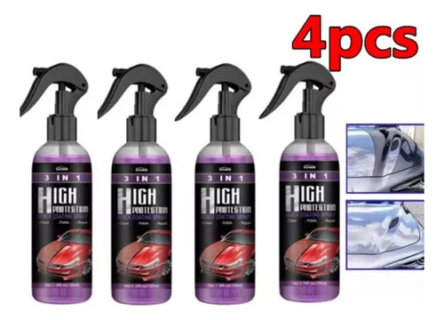4quick Car Coating Spray 3en 1 Detergente De Alta Protección