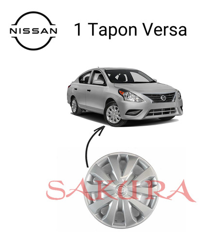 1 Tapa Rin Rueda Nissan Versa 2016