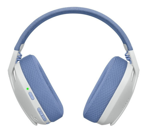 Auriculares inalámbricos Logitech G435 para videojuegos, color azul y blanco frambuesa