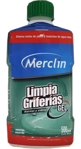 Limpia Merclin Para Griferías Elimina Machas Y Sarro Max Gel