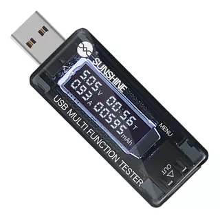 Tester Usb Digital Sunshine Ss-302a Voltimetro Medidor