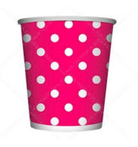 Vaso 9 Oz Polka Fucsia - Sempertex