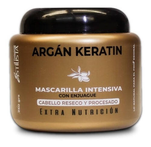 Mascarilla Intensiva Estilistaprofesional Argán Keratin 250g