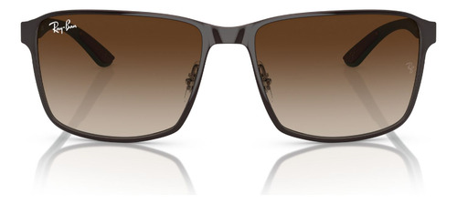 Lentes De Sol Marrón Degradado Ray-ban Rb3721188/13