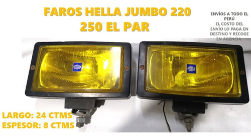 Faros Hella Amarillos Jumbo 220 