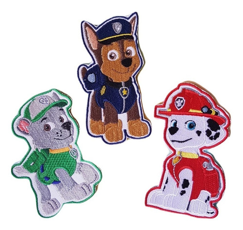 Paw Patrol Rocky - Chase - Marshall - Parche Bordado -