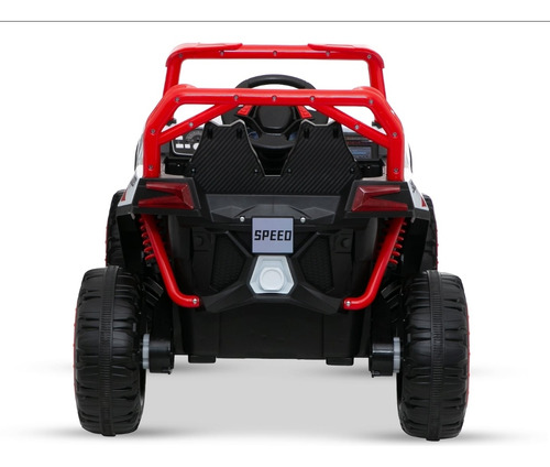 Super Power Blanco Buggy chico Electrico 1 Niño Control Mp3 Usb Rally Wheels