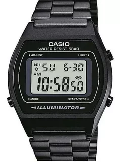 Relogio Casio Vintage Digital Preto Ref. B640wb