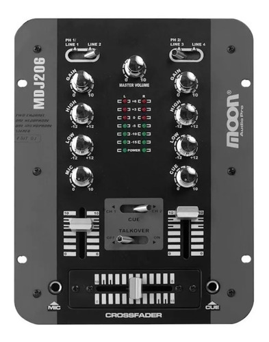 Mixer Dj Moon - Mdj-206 2 Canales Fervanero