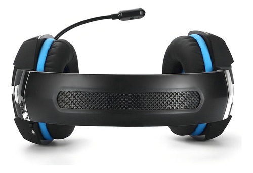 Headband Gamer G1000 Kotion Cada microfone omnidirecional, cor: azul, luz, multicolorido