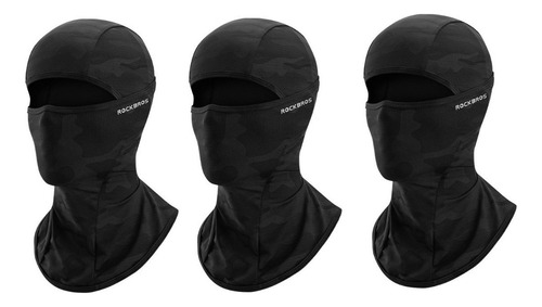 3pcs Pasamontañas Ciclismo Máscara Moto Balaclava Esqui Uv