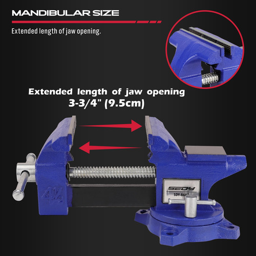 Vise De Banco De Servicio Pesado 45 Pulgadas: Clamp De Mesa