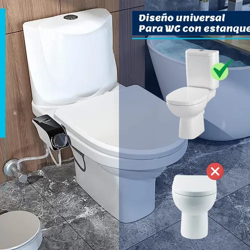 Bidet Para Inodoro Universal Coreaqua Ducha Higiénica