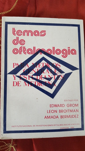 Libro De Medicina Temas Oftalmología  Médicos Y  Estudiantes