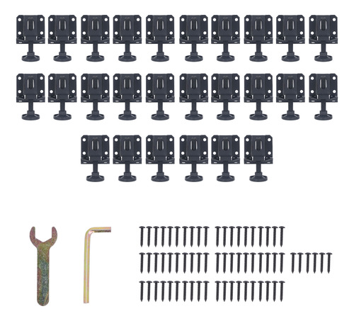 Nivelador De Patas Ajustable, 16 Unidades, Tuercas Hexagonal