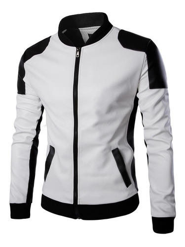 Calidad Chaqueta Hombre Cuero Sintetico Diseño Ropa