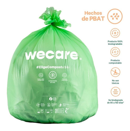 240 Bolsas De Basura Biodegradables Y Compostables