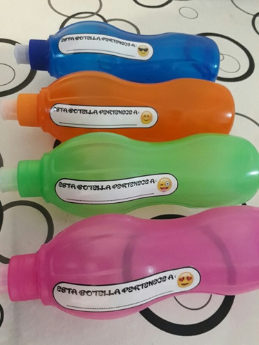  Botellas Plásticas Deportivas Personalizable Gran Promo!!